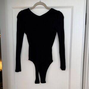 Black Long Sleeve Bodysuit | Size S